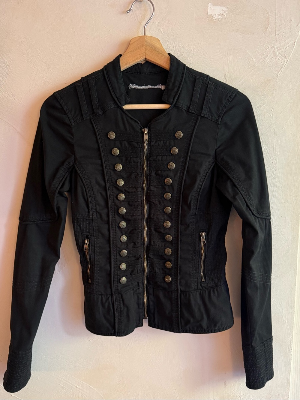 Guess Jeans | Black Women’s Military Jacket| Y2K |Small S/P
